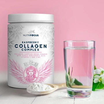 Collagen Complex kollagén italpor asztalon